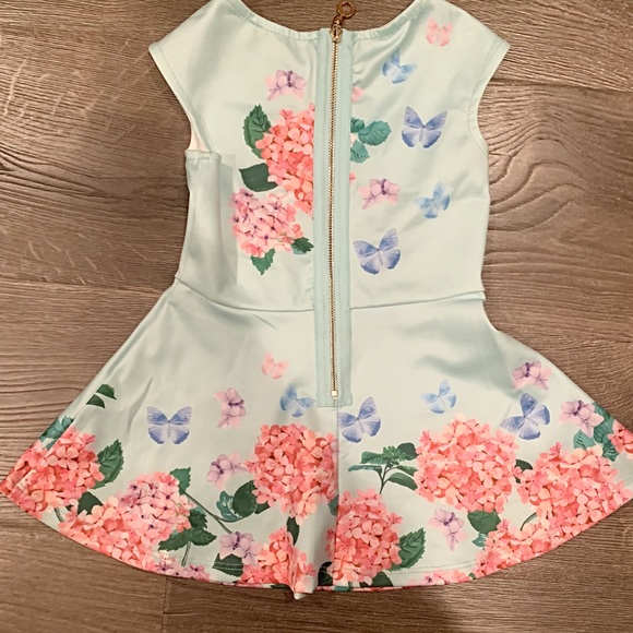 Baby Sara fit and flare crystal blue dress - Picture 3 of 4